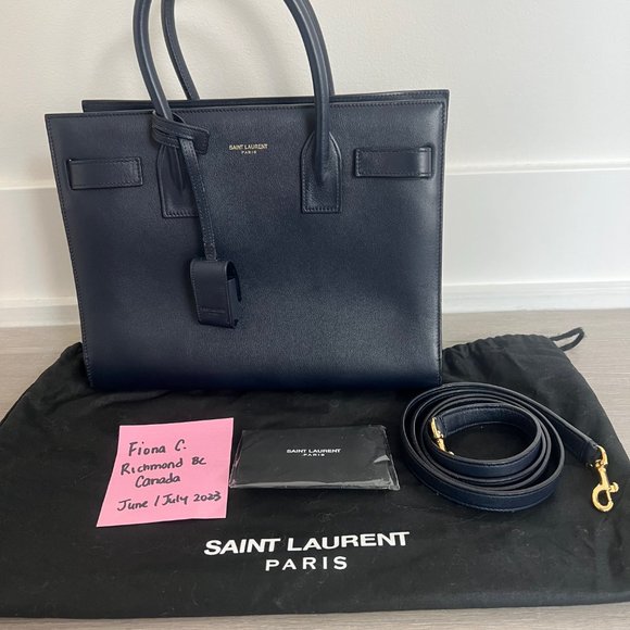 Saint laurent navy baby sac de jour bag - Picture 2 of 8